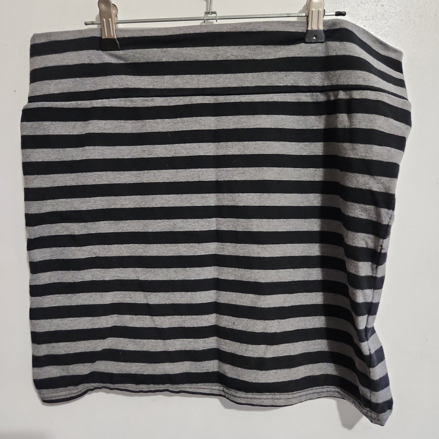 Cotton on black and grey striped XL mini skirt - TOGA Multiverse