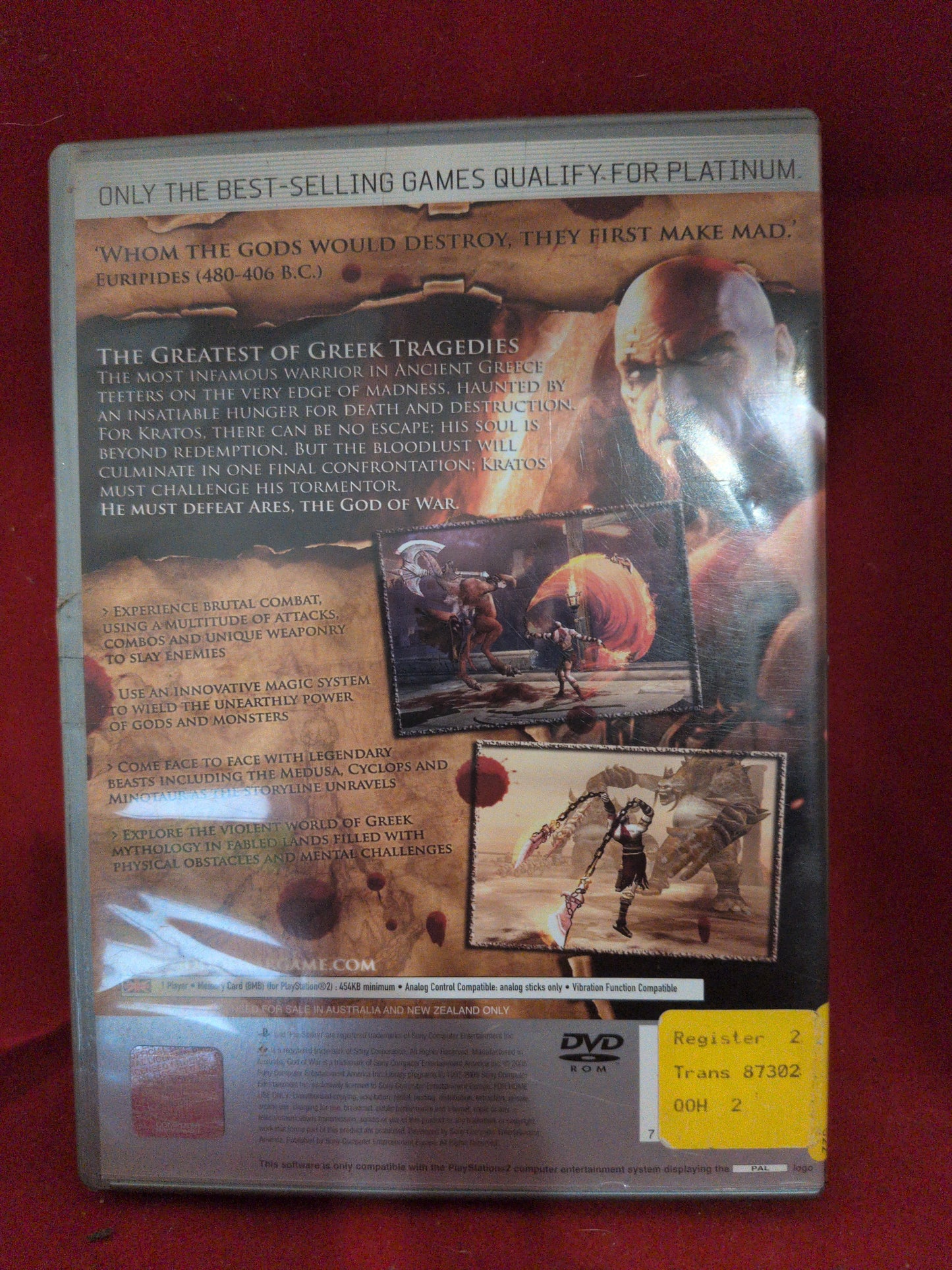 God of War PS2 PlayStation 2 - TOGA Multiverse