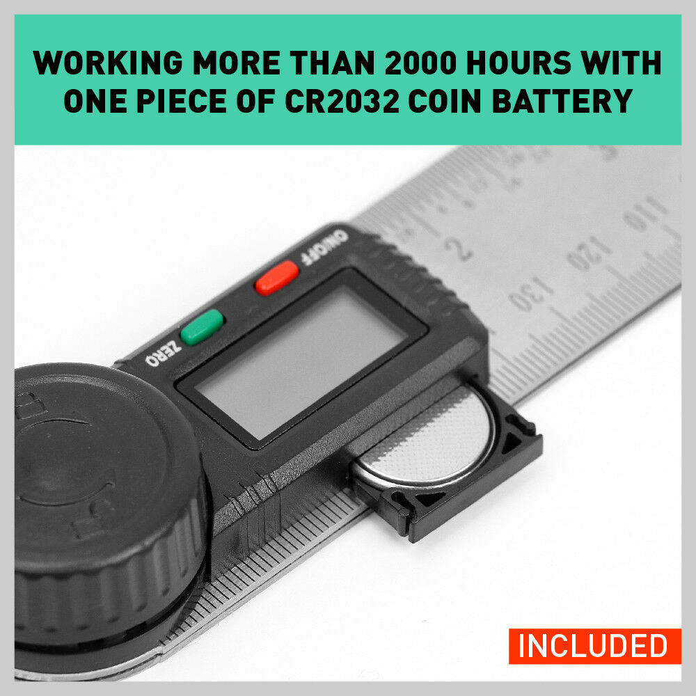200mm Digital Angle Finder Ruler Protractor Measure Meter Stainless Steel 0-360° - TOGA Multiverse