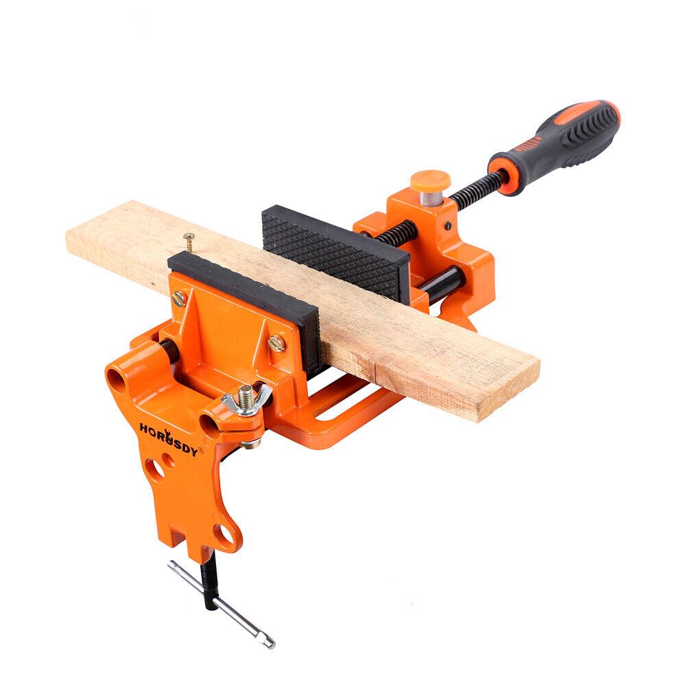 90mm Drill Press Bench Vice Quick Release Clamp Jaw Soft Grip Hand Pads Woodwork - TOGA Multiverse