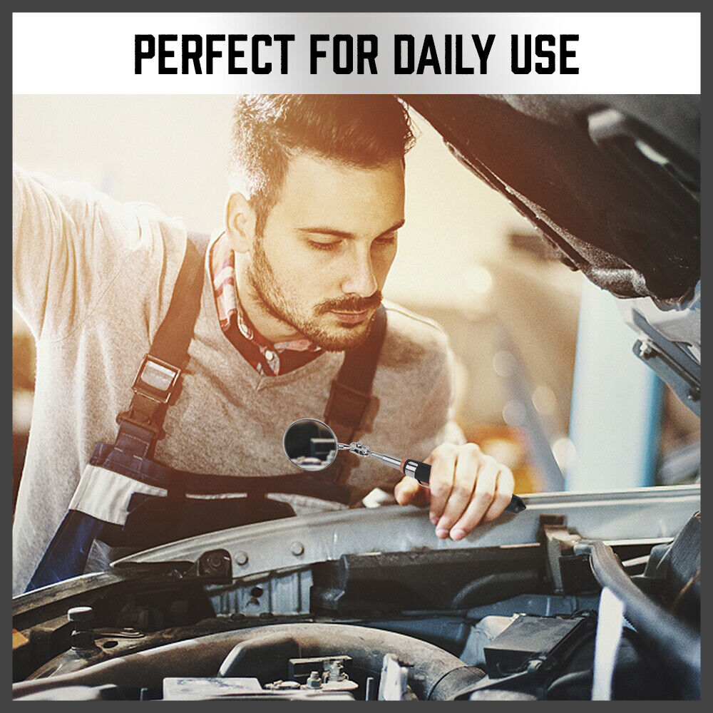3Pc Magnetic Pick Up Tool & Swivel Inspection Mirror Telescoping Rod Heavy Duty - TOGA Multiverse