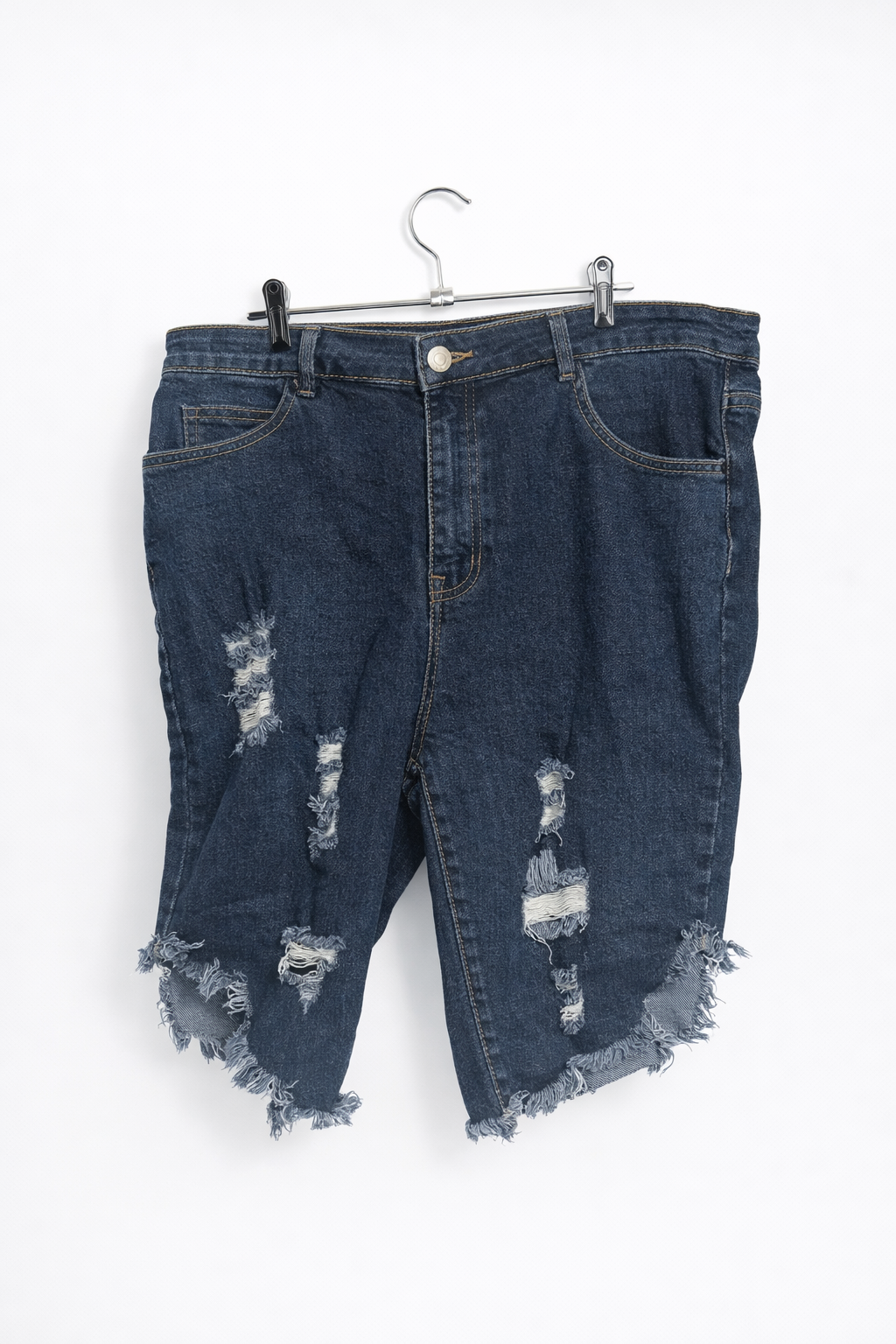 Shein Curve 2XL Distressed Denim Shorts