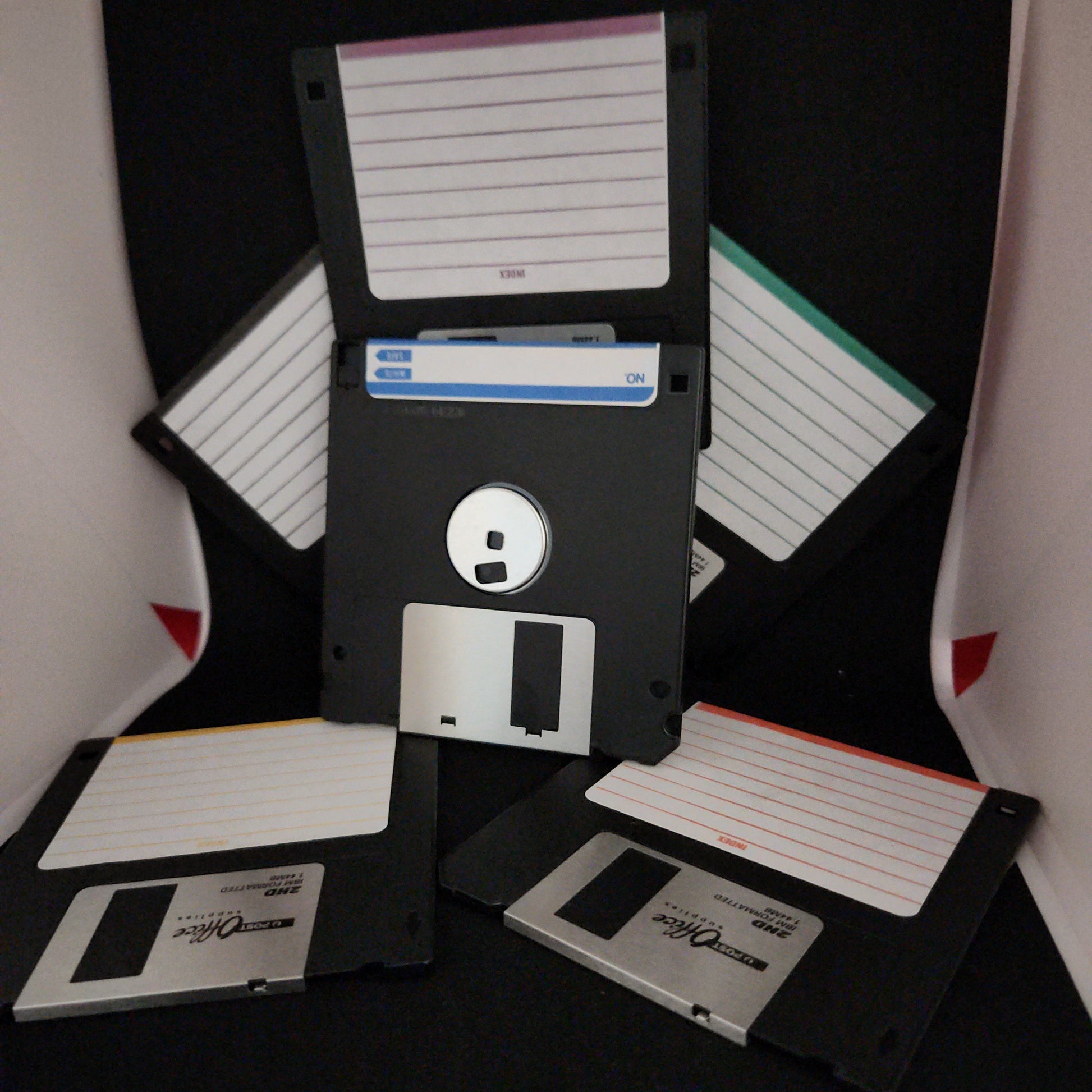 3.5-inch floppy disk labels sheet of 6 new reproduction. - TOGA Multiverse