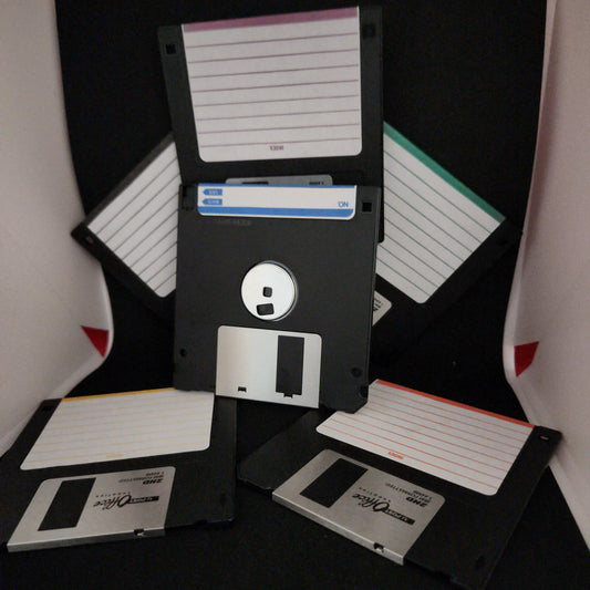 3.5-inch floppy disk labels sheet of 6 new reproduction. - TOGA Multiverse