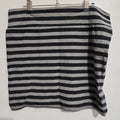 Cotton on black and grey striped XL mini skirt - TOGA Multiverse