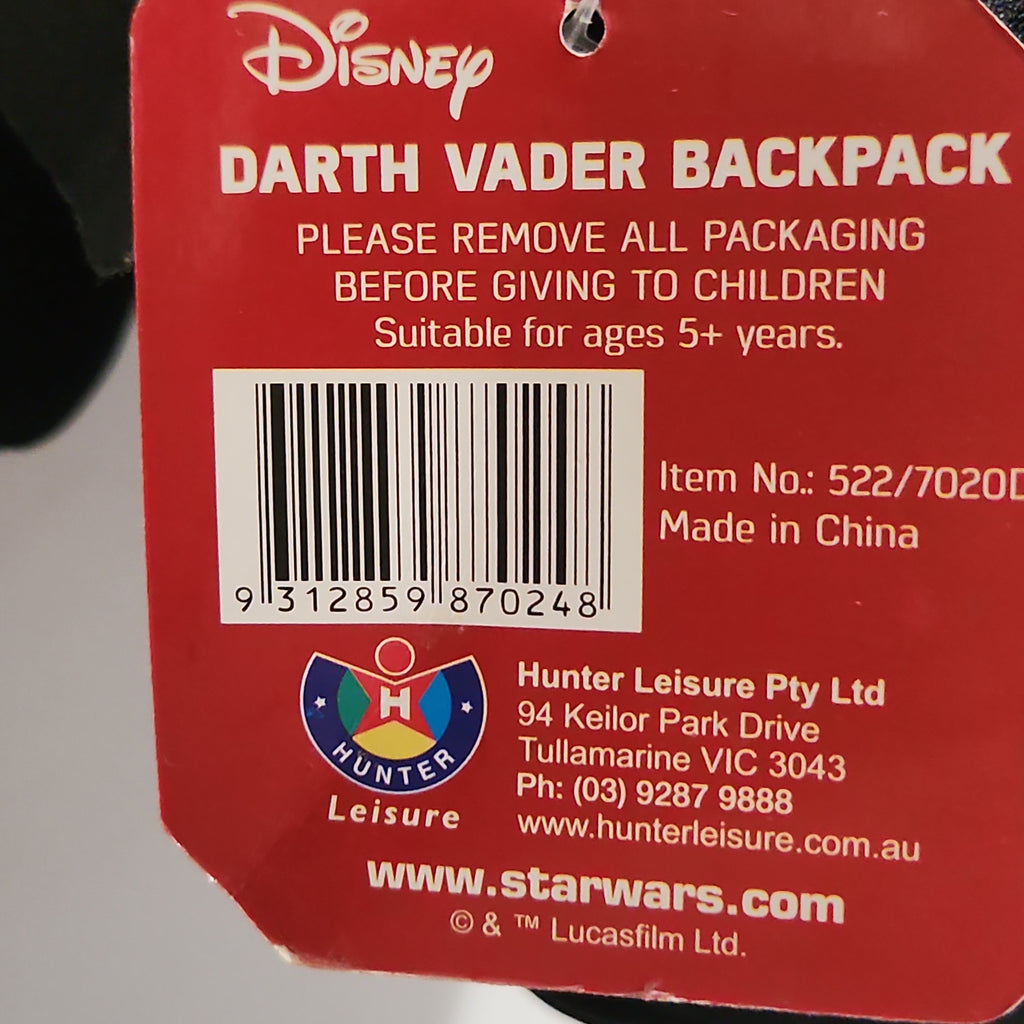 Licenced Star Wars Darth Vader backpack - TOGA Multiverse