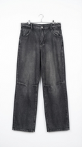 Shein X black Denim woman's wide-leg angle wing jeans size 0XL (AU 14-16)