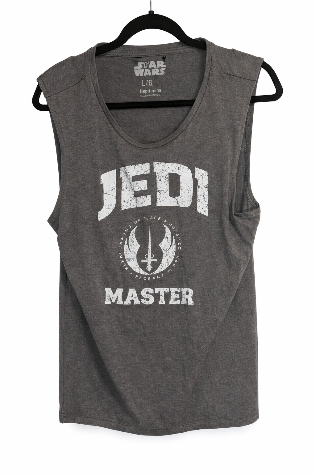 Ladies grey Jedi Master tank top size 16