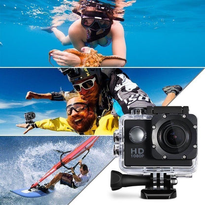 Action Camera 4K HD 16MP WiFi Waterproof 30M Sports Camera With 140° Wide Angle BLUE COLOUR