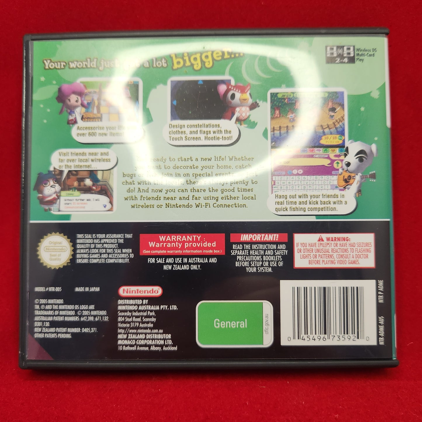 Animal Crossing Wild World Nintendo DS