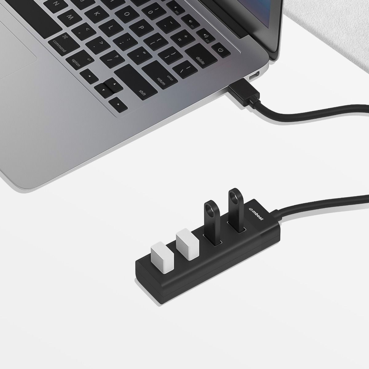 mbeat 4-Port USB 3.0 Hub - Black - TOGA Multiverse