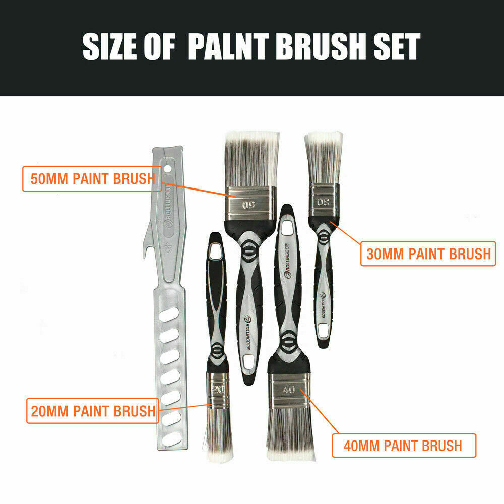 5Pc Paint Brushes Set Artist Acrylic Staining Home Garden Painting Handy Tool - TOGA Multiverse