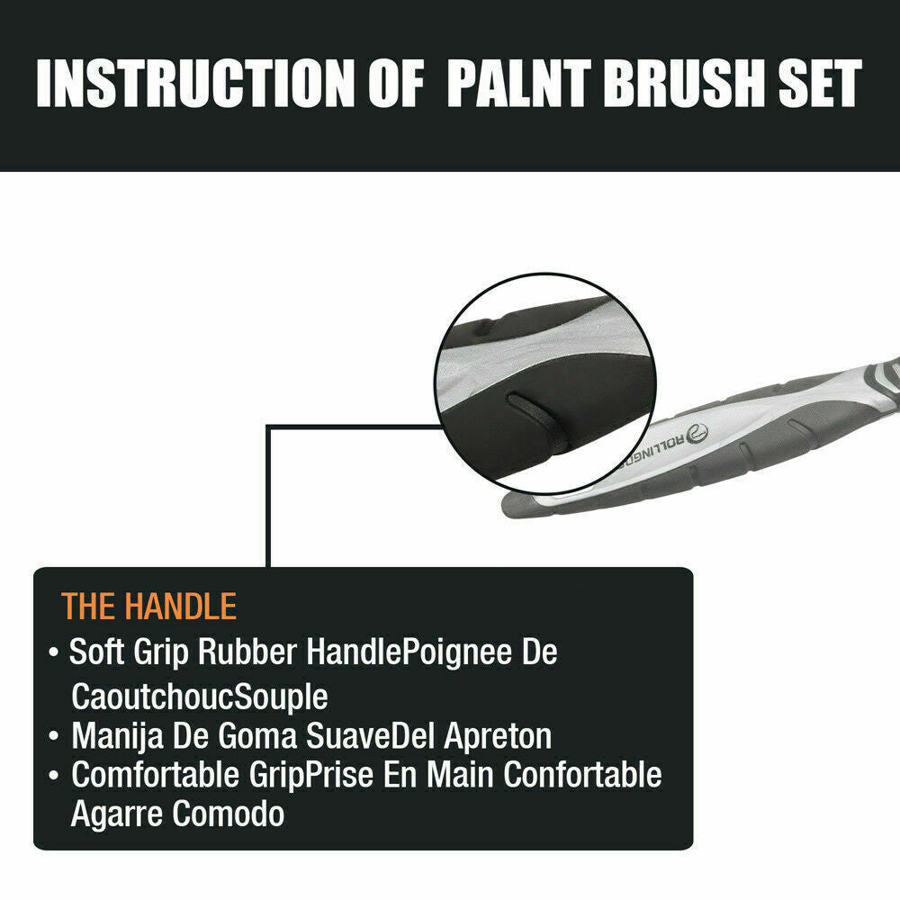 5Pc Paint Brushes Set Artist Acrylic Staining Home Garden Painting Handy Tool - TOGA Multiverse
