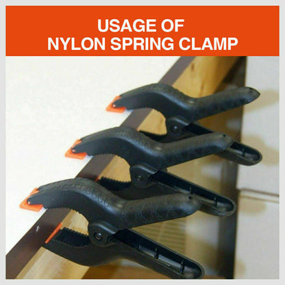 4Pc 9'' Strong Spring Clamps  Heavy Duty Nylon Clip Quick Grip Black Large Size - TOGA Multiverse