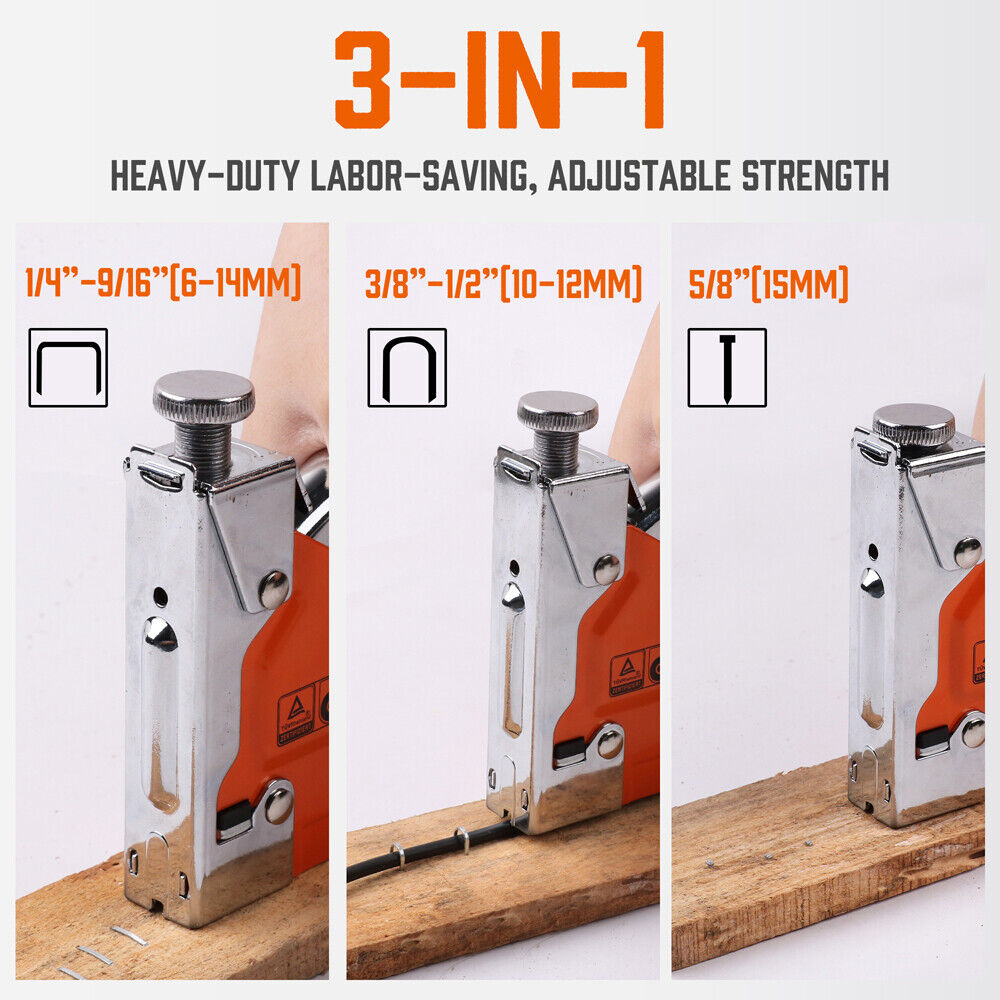 HORUSDY 3in1 Staple Gun Heavy Duty Stapler Fastener Tool Tacker free Staples - TOGA Multiverse