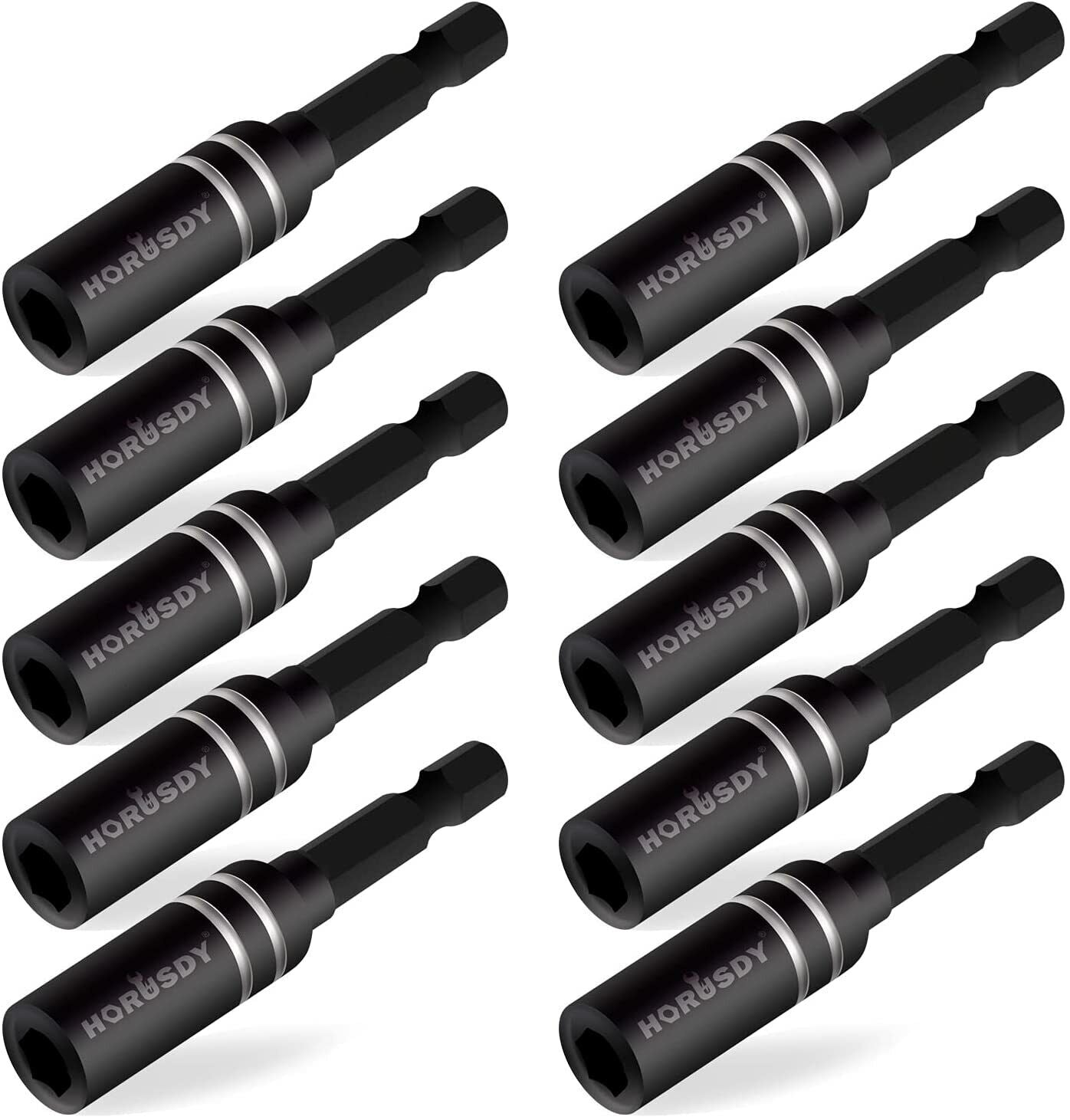 10Pc Magnetic Extension Socket Drill Bit Holder 1/4" Hex Screwdriver Nut Driver - TOGA Multiverse