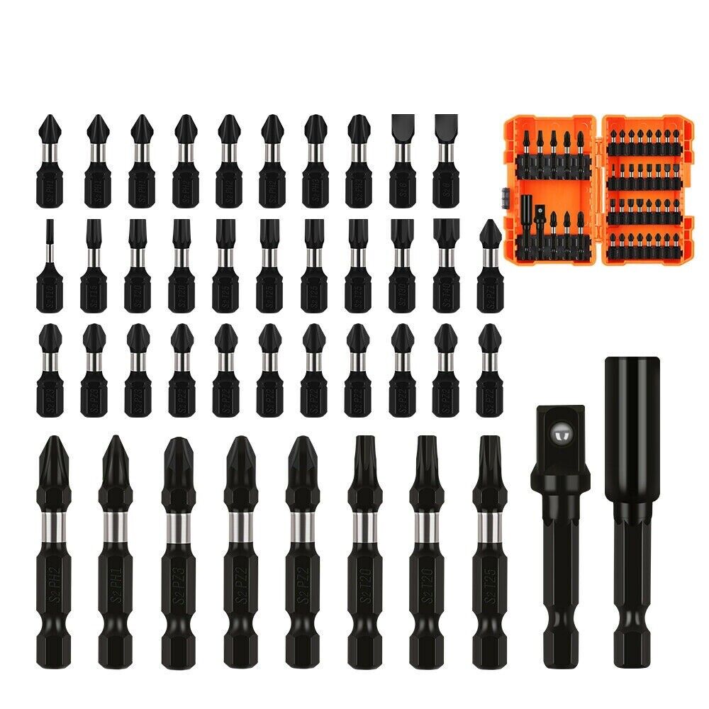 42Pc Impact Screwdriver Bit Set Magnetic Drill Holder Socket Drilling Adapter - TOGA Multiverse