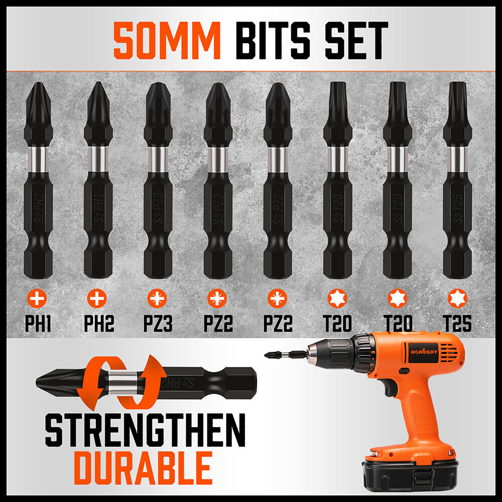 42Pc Impact Screwdriver Bit Set Magnetic Drill Holder Socket Drilling Adapter - TOGA Multiverse