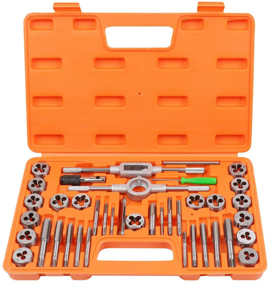 40Pc Tap And Die Set Metric Szie Screw Screwdriver Thread Drill W/t Pitch Gauge - TOGA Multiverse