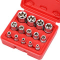 14Pc E Torx Socket Set Female Start Bit External Hex Torque E4-E24 With Case - TOGA Multiverse