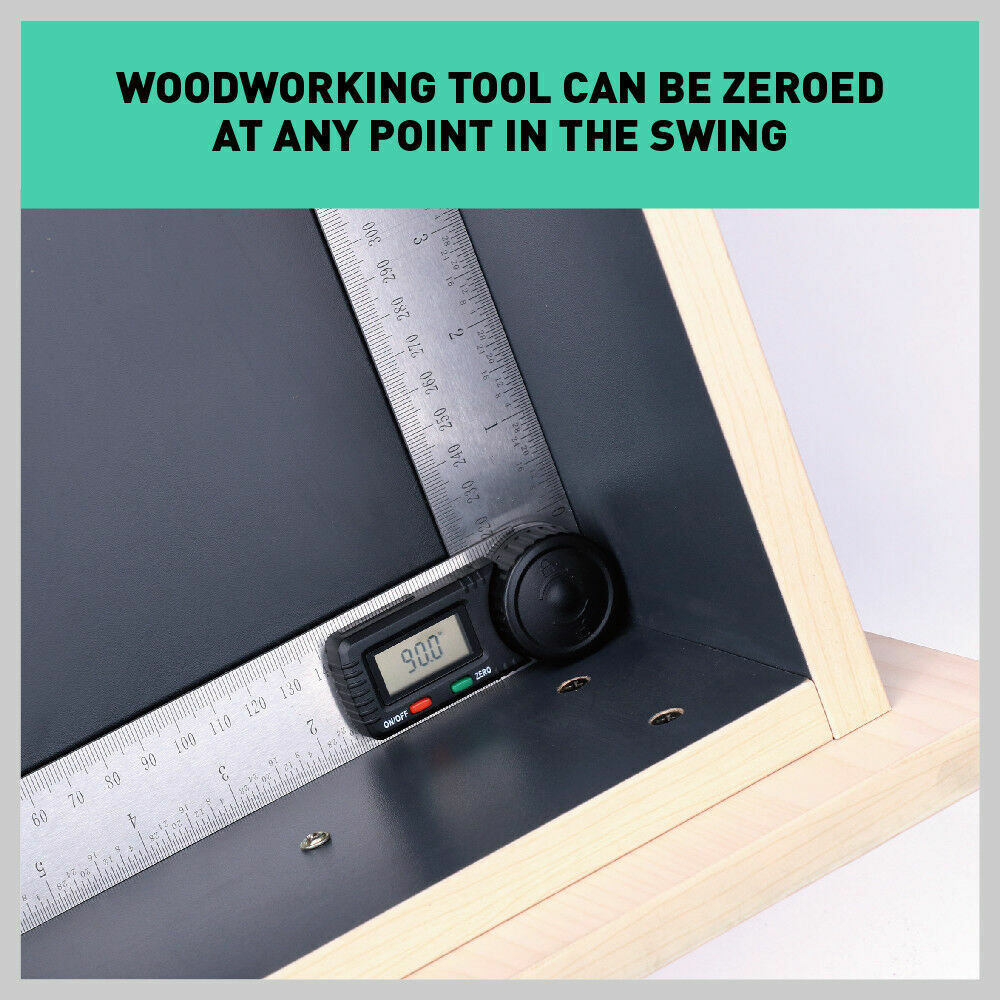 200mm Digital Angle Finder Ruler Protractor Measure Meter Stainless Steel 0-360° - TOGA Multiverse