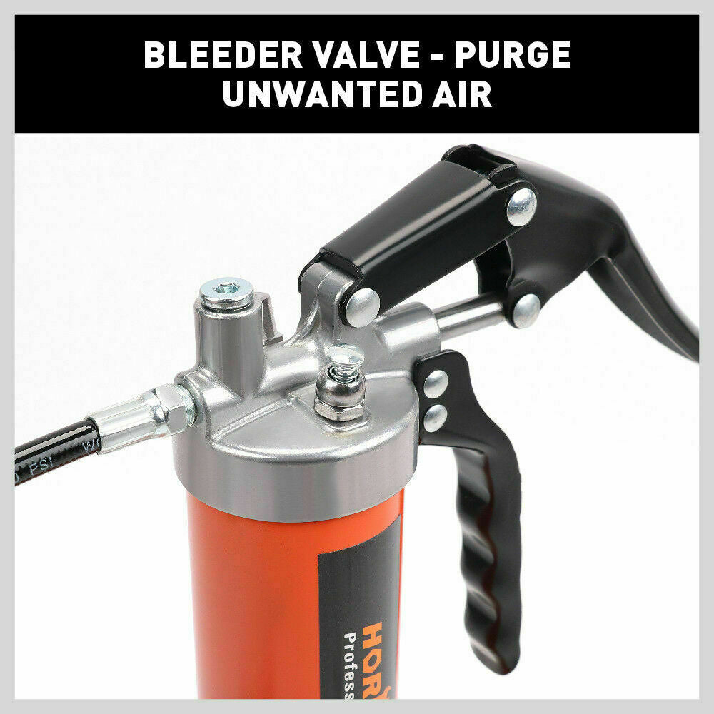 18'' Manual Pistol Grip Grease Gun Flow Pressure 4500PSI Flexi Hose & Coupler - TOGA Multiverse