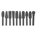 10Pc Rotary Bits Set Router Drill Bit Burr Wood Rasp File Drill Bits Wood Timber - TOGA Multiverse