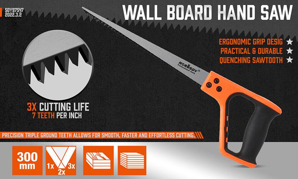 Plaster Saw Wall Board Hand Saw Drywall Plastic Board Jab Saw Cutting 420mm Long - TOGA Multiverse