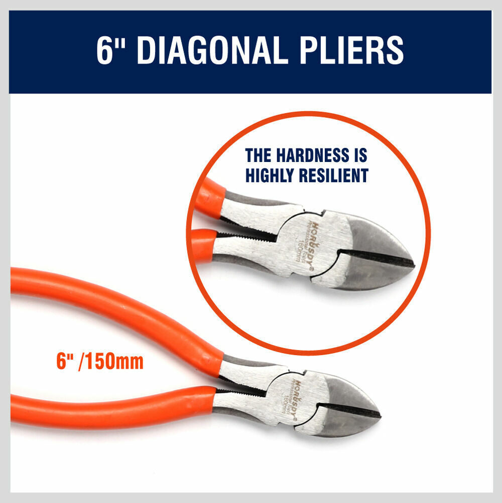 5Pc Pliers Set Diagonal Linesman Long Nose Groove Joint Slip Joint Pliers - TOGA Multiverse