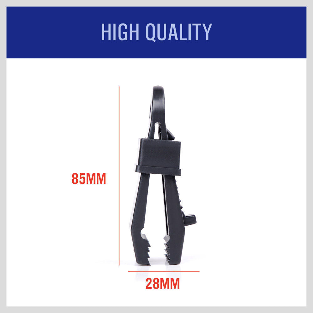 24Pc Camping Awning Tarp Clips Tent Clamps Set Snap Hanger Tighten Survival Tool - TOGA Multiverse