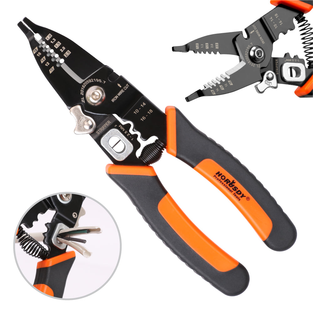 8" Wire Stripping Tool Wire Cutter Hand Crimping Pliers Strip Cutter Insulated - TOGA Multiverse