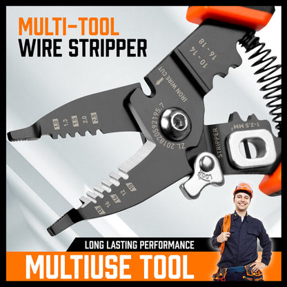 8" Wire Stripping Tool Wire Cutter Hand Crimping Pliers Strip Cutter Insulated - TOGA Multiverse