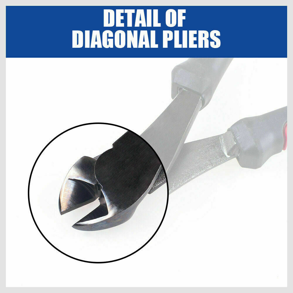 7" Flush Side Cutter Diagonal Cut Pliers Plastic Nippers Cutting Insulated Tool - TOGA Multiverse