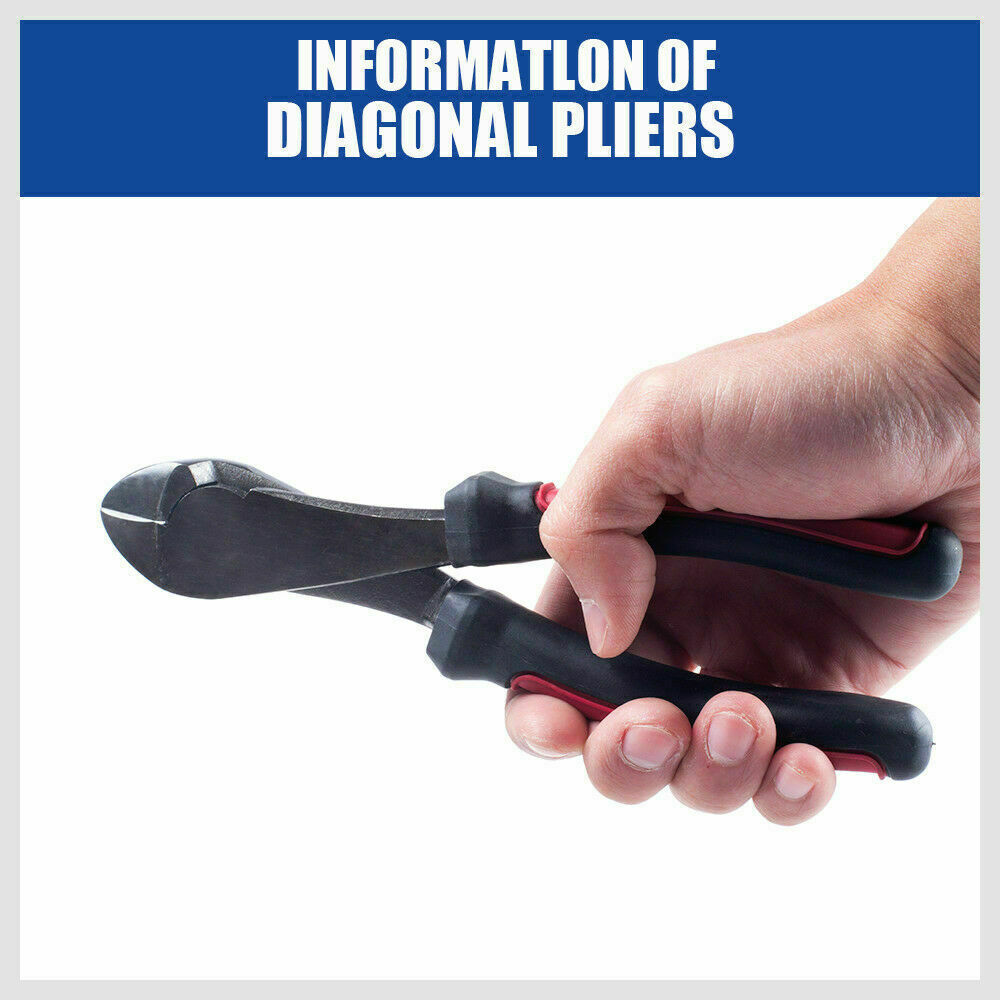 7" Flush Side Cutter Diagonal Cut Pliers Plastic Nippers Cutting Insulated Tool - TOGA Multiverse