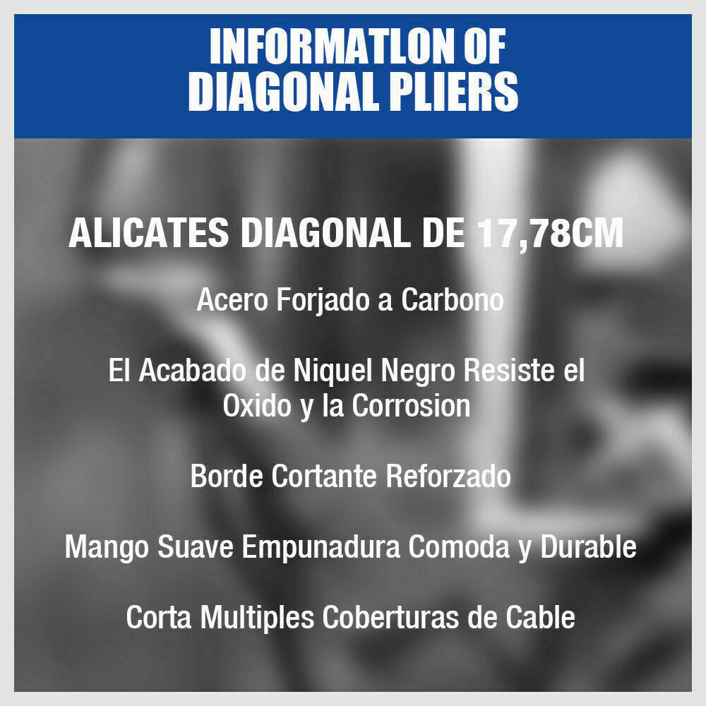 7" Flush Side Cutter Diagonal Cut Pliers Plastic Nippers Cutting Insulated Tool - TOGA Multiverse