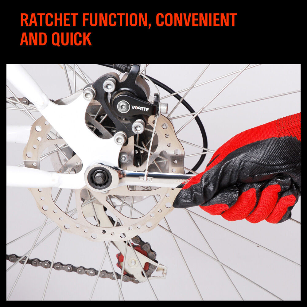 12Pc Ratchet Spanner Set Metric Open & Ring Wrenches 8-19mm CR-V + Rolling Bag - TOGA Multiverse