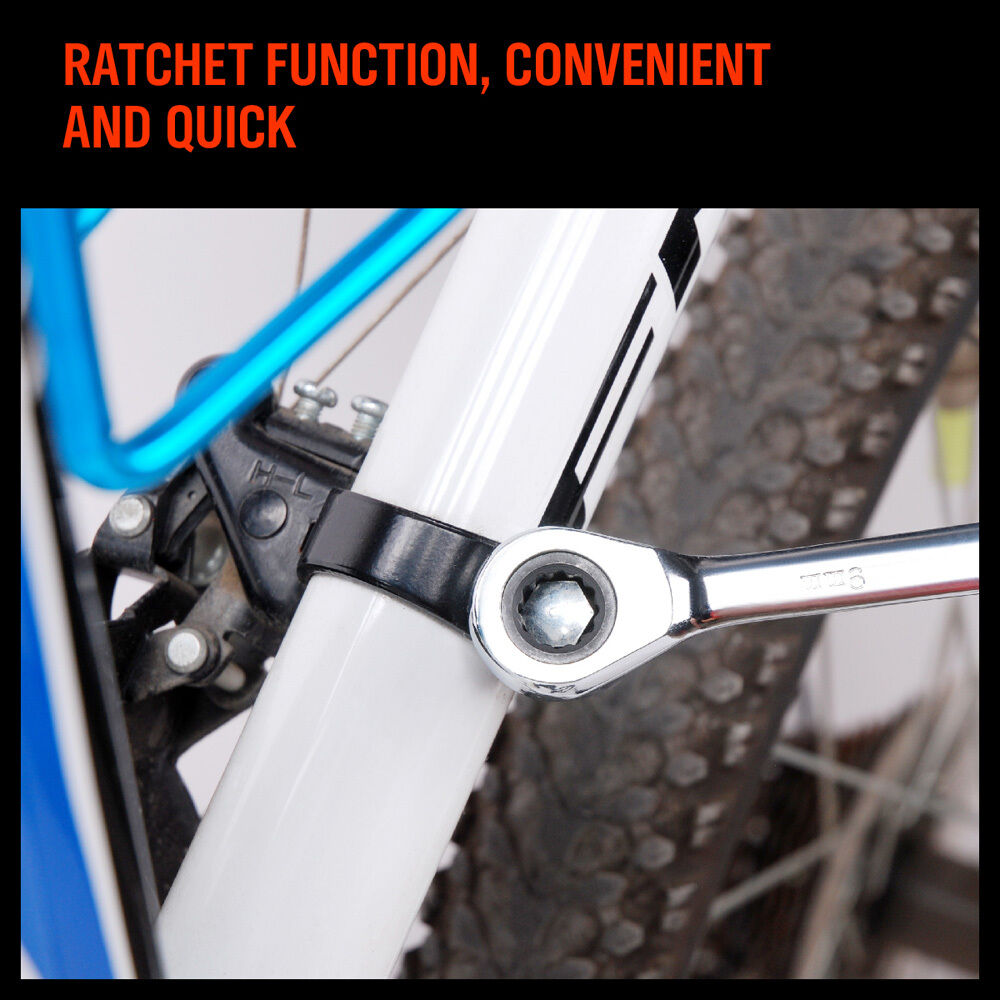 12Pc Ratchet Spanner Set Metric Open & Ring Wrenches 8-19mm CR-V + Rolling Bag - TOGA Multiverse