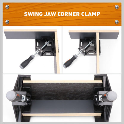 2x 90° Quick Right Angle Clamps Corner Clamps Vise Wood-working Welding Holder - TOGA Multiverse