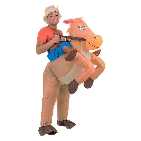 COWBOY Fancy Dress Inflatable Suit -Fan Operated Costume - TOGA Multiverse